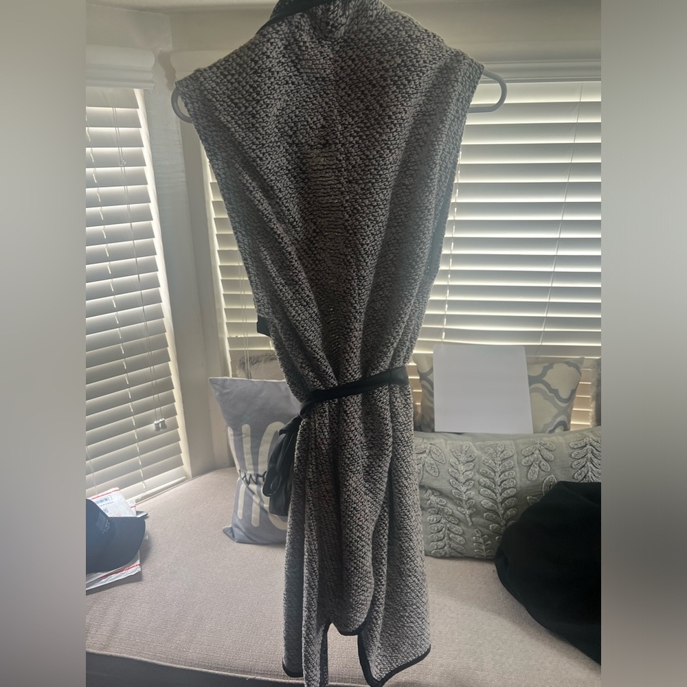 Bebe long sweater with belt